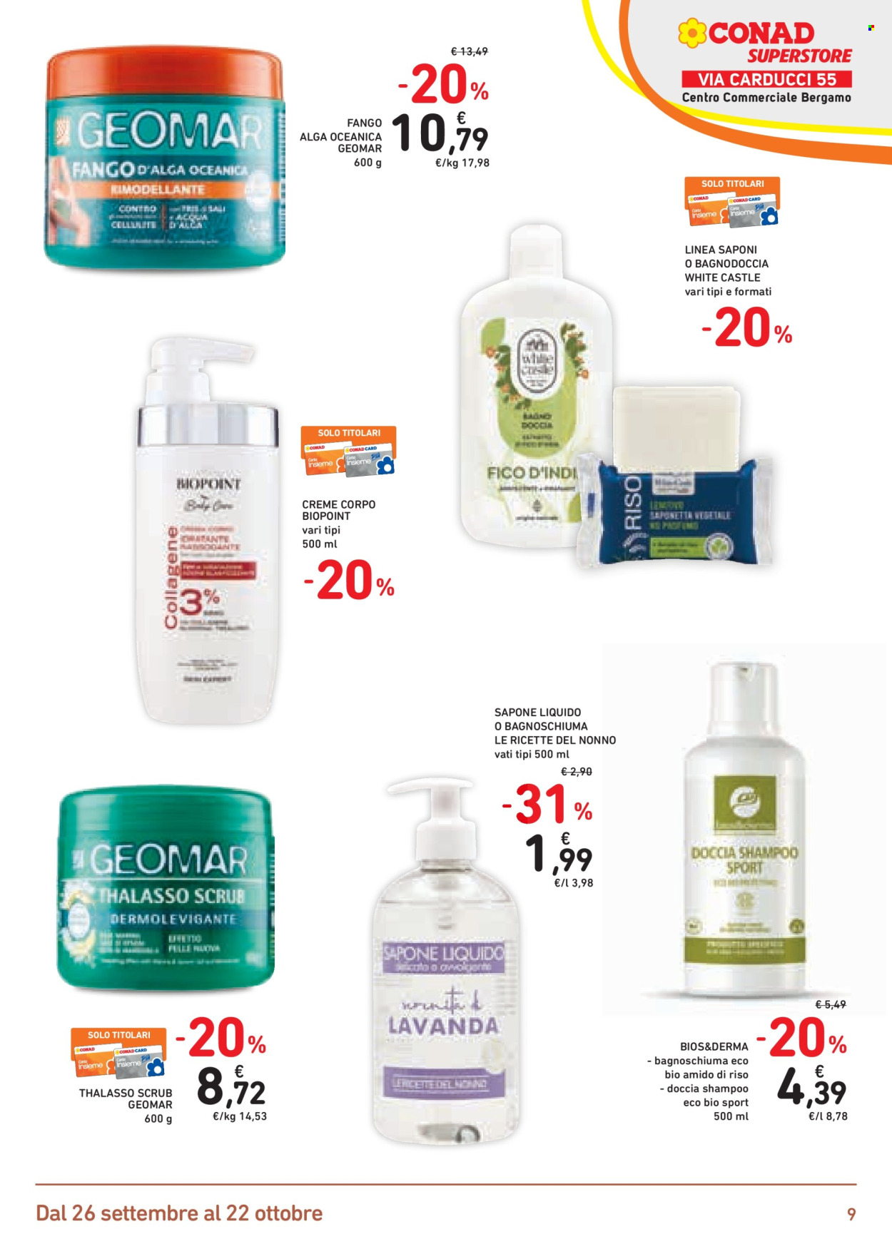Volantino Conad Superstore - 26/9/2025 - 22/10/2025. Pagina 9