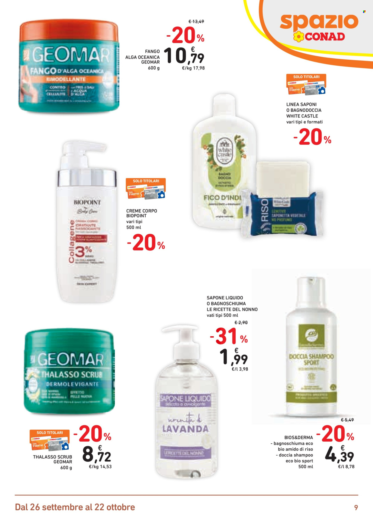 Volantino Spazio Conad - 26/9/2025 - 22/10/2025. Pagina 9