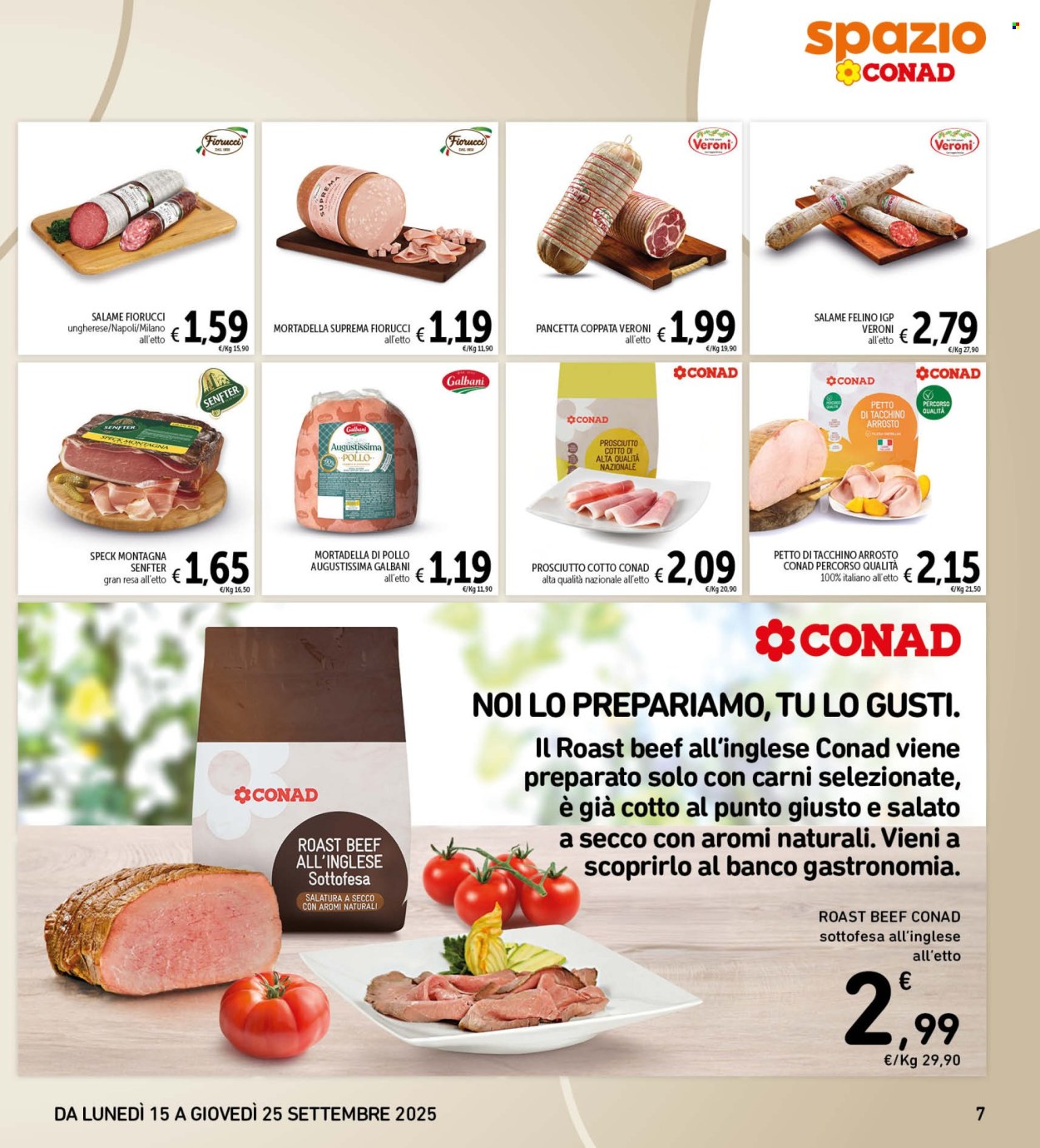 Volantino Spazio Conad - 15/9/2025 - 25/9/2025. Pagina 7