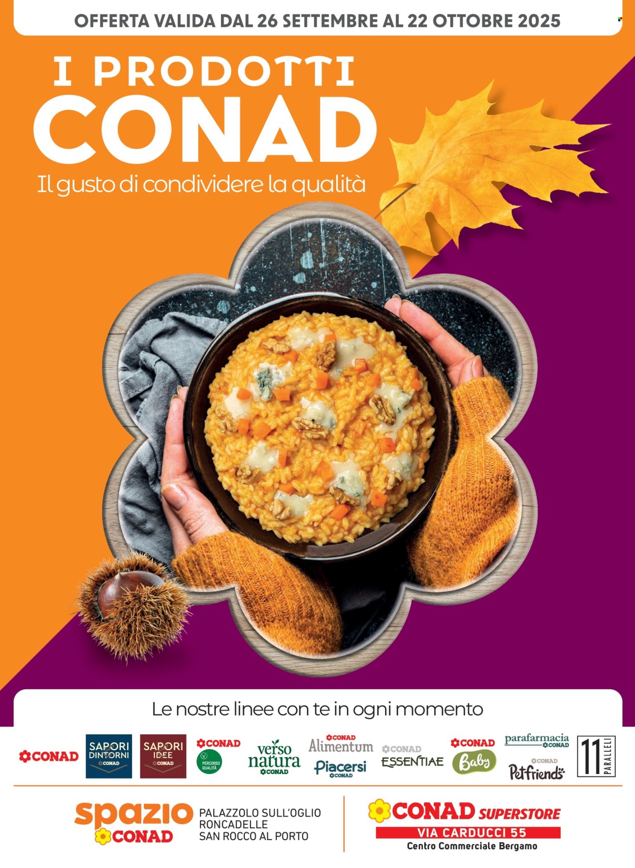 Volantino Conad - 26/9/2025 - 22/10/2025. Pagina 1