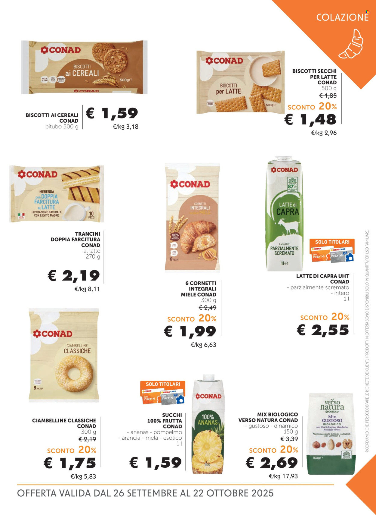 Volantino Conad - 26/9/2025 - 22/10/2025. Pagina 5
