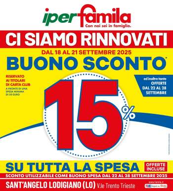 Volantino Famila - 18/9/2025 - 21/9/2025.