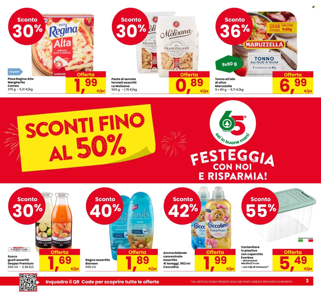 Volantino Eurospar - 18/9/2025 - 1/10/2025. Pagina 3
