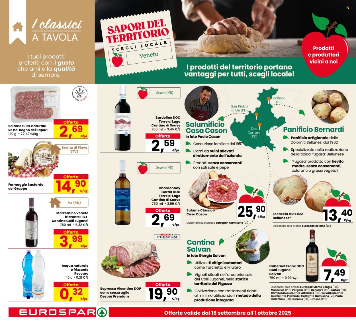 Volantino Eurospar - 18/9/2025 - 1/10/2025. Pagina 10