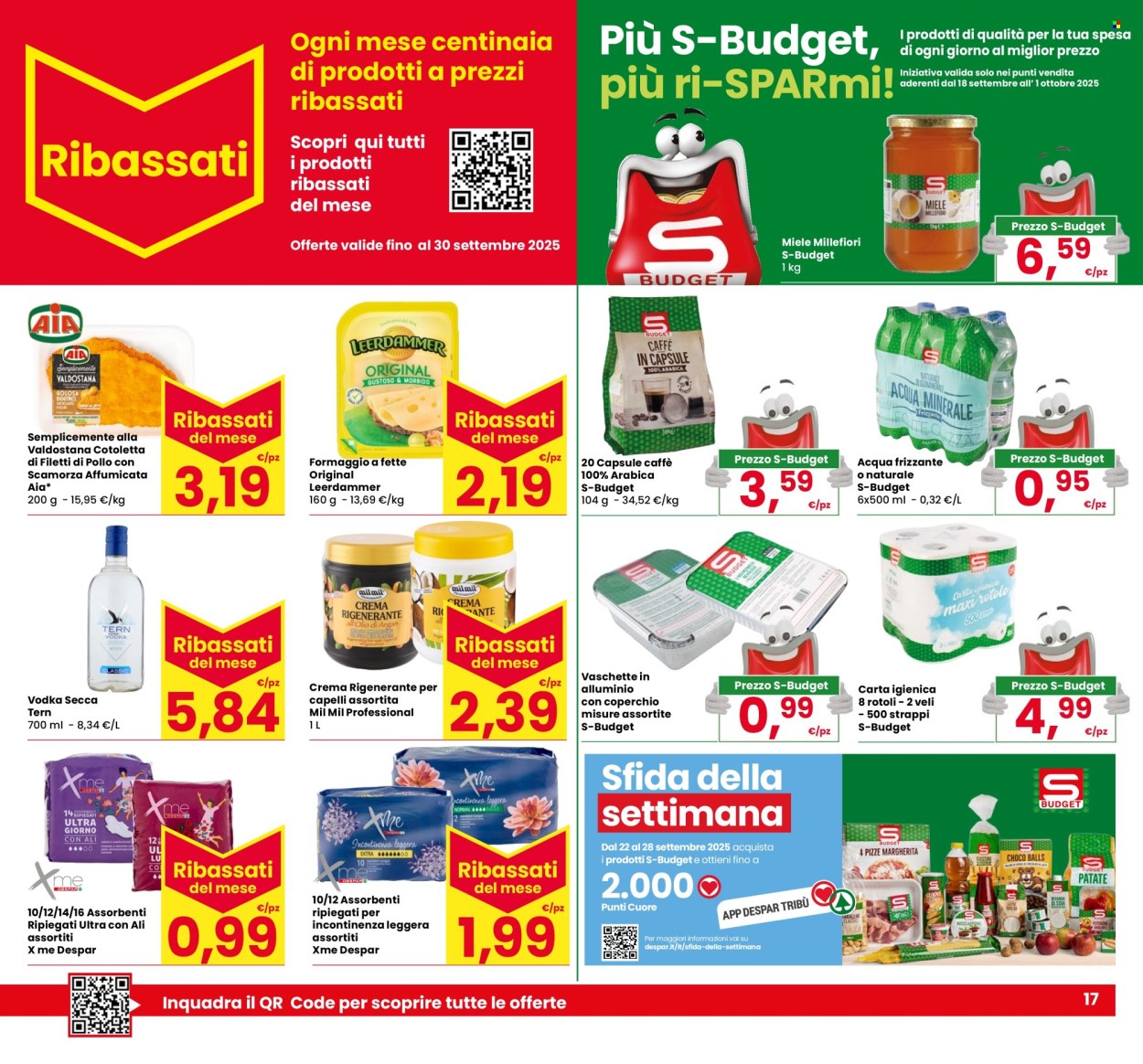 Volantino Eurospar - 18/9/2025 - 1/10/2025. Pagina 17