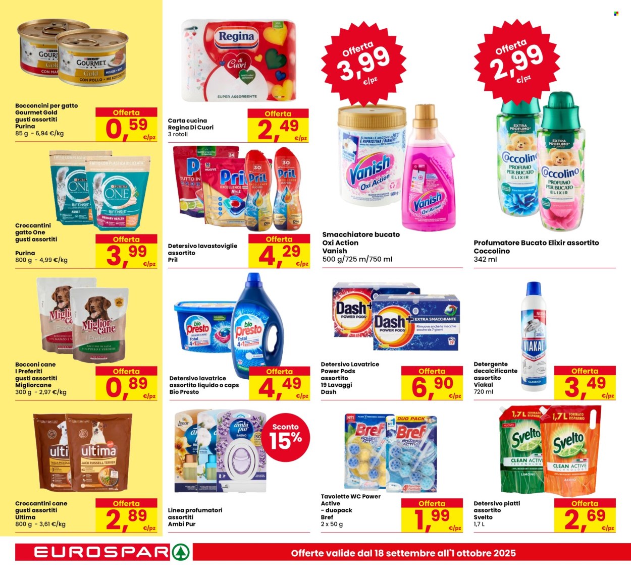 Volantino Eurospar - 18/9/2025 - 1/10/2025. Pagina 22