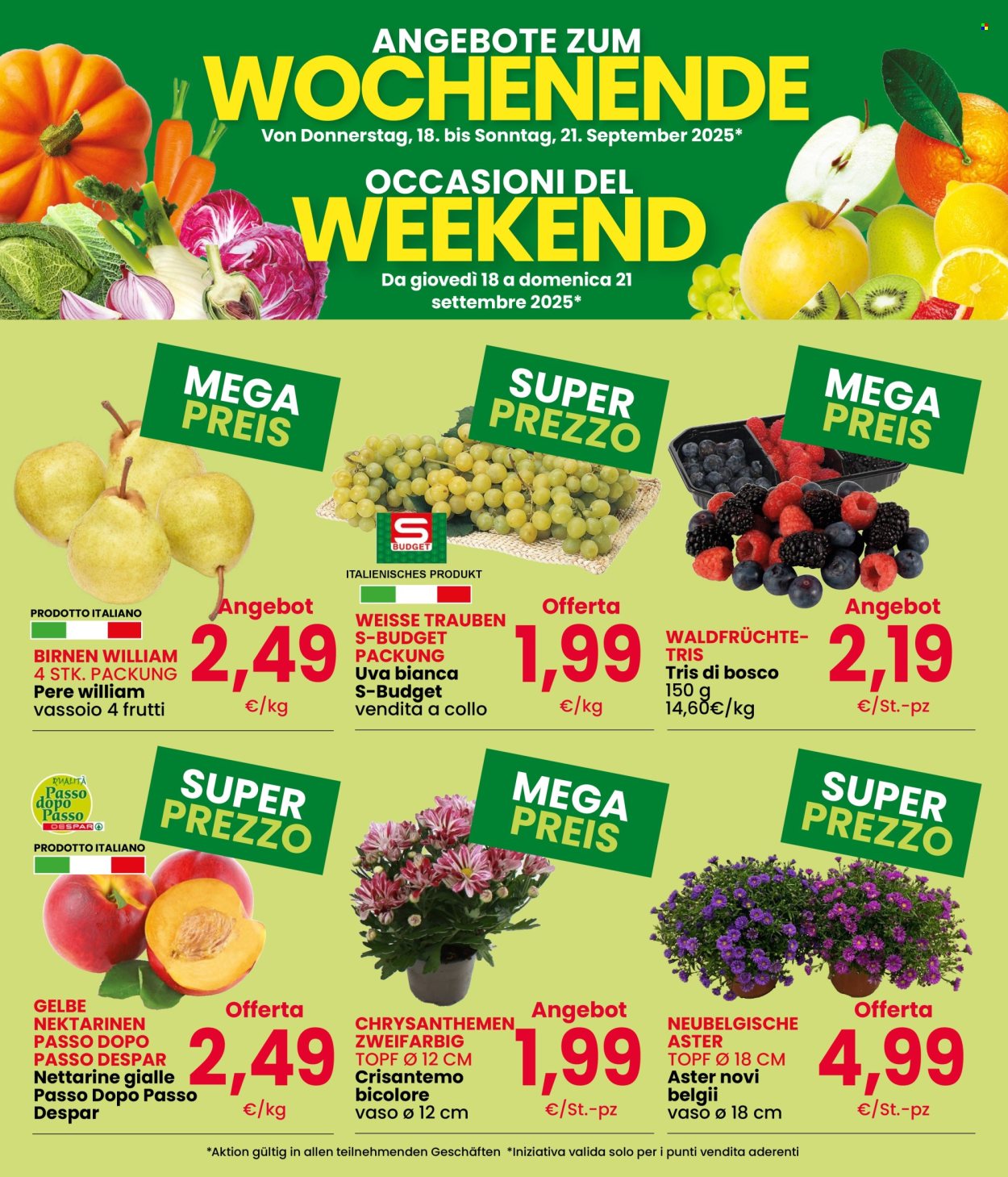 Volantino Eurospar - 18/9/2025 - 21/9/2025. Pagina 2
