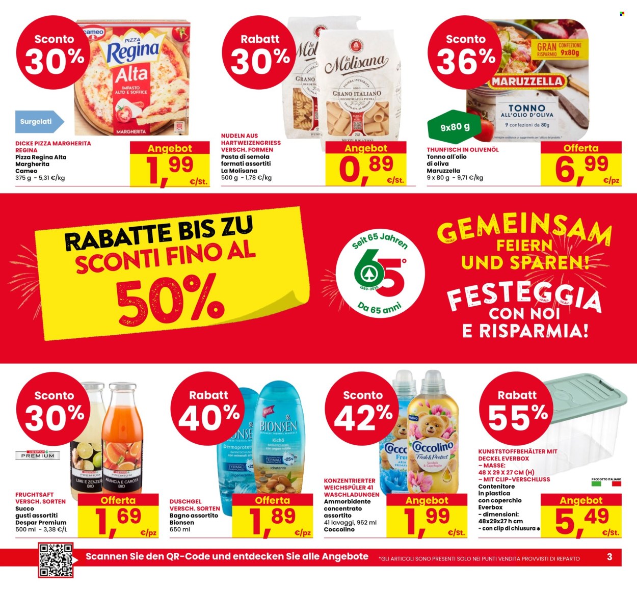 Volantino Eurospar - 18/9/2025 - 1/10/2025. Pagina 3