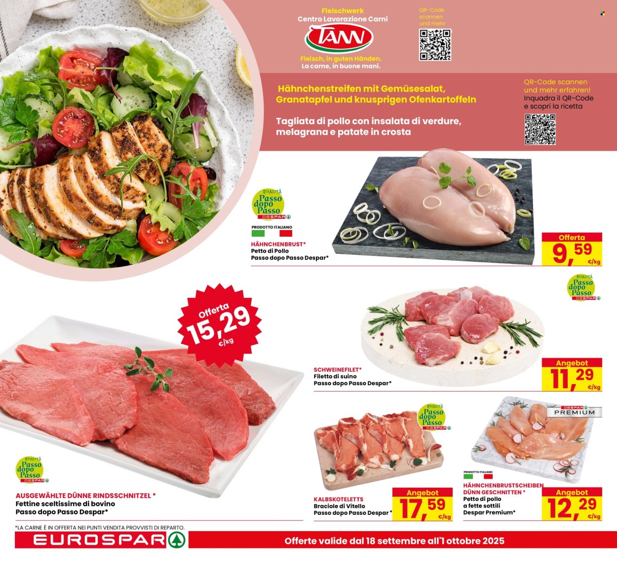 Volantino Eurospar - 18/9/2025 - 1/10/2025. Pagina 8