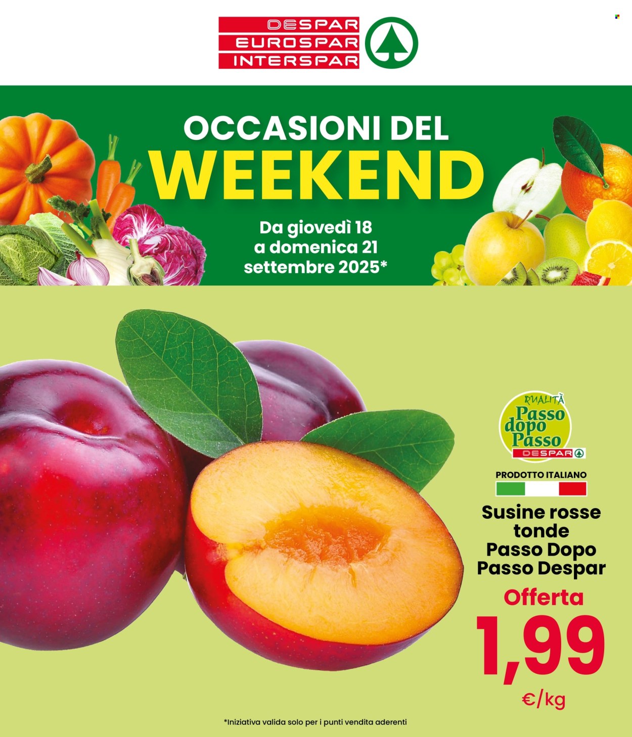 Volantino Despar - 18/9/2025 - 21/9/2025. Pagina 1