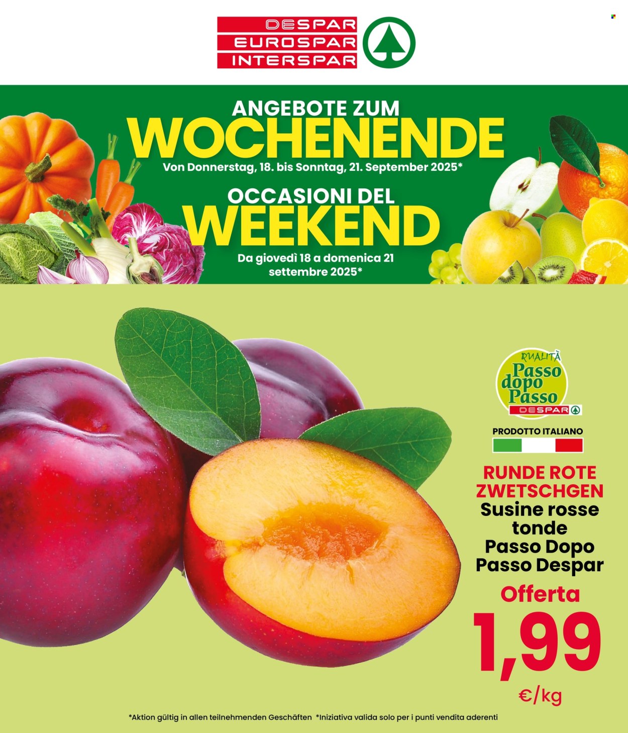 Volantino Despar - 18/9/2025 - 21/9/2025. Pagina 1