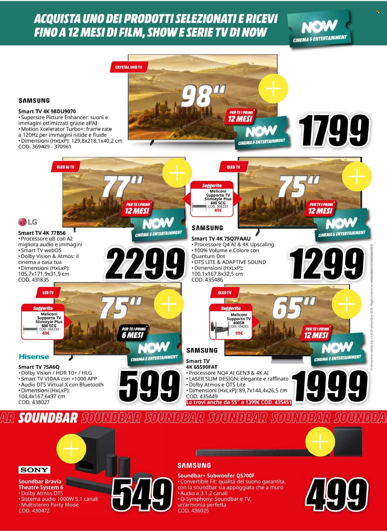 Volantino MediaWorld - 15/9/2025 - 25/9/2025. Pagina 3