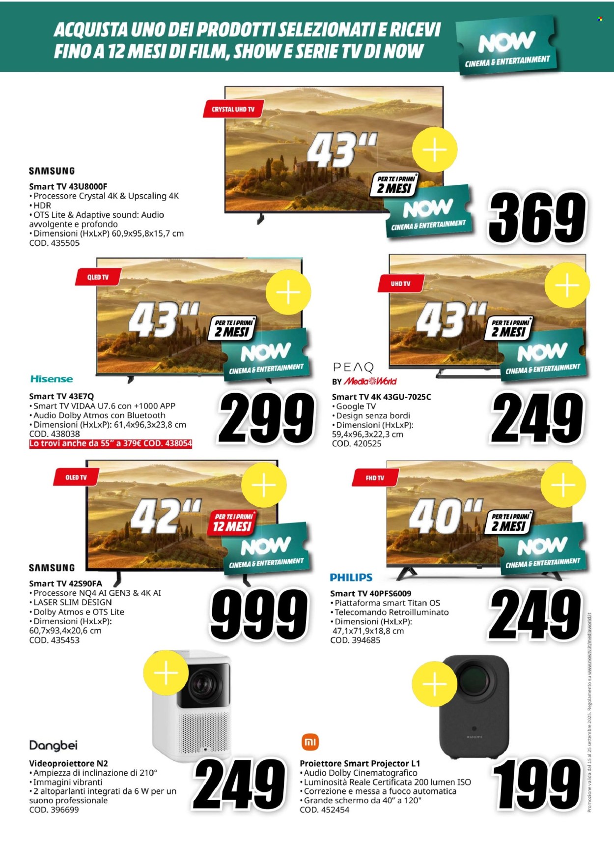 Volantino MediaWorld - 15/9/2025 - 25/9/2025. Pagina 7