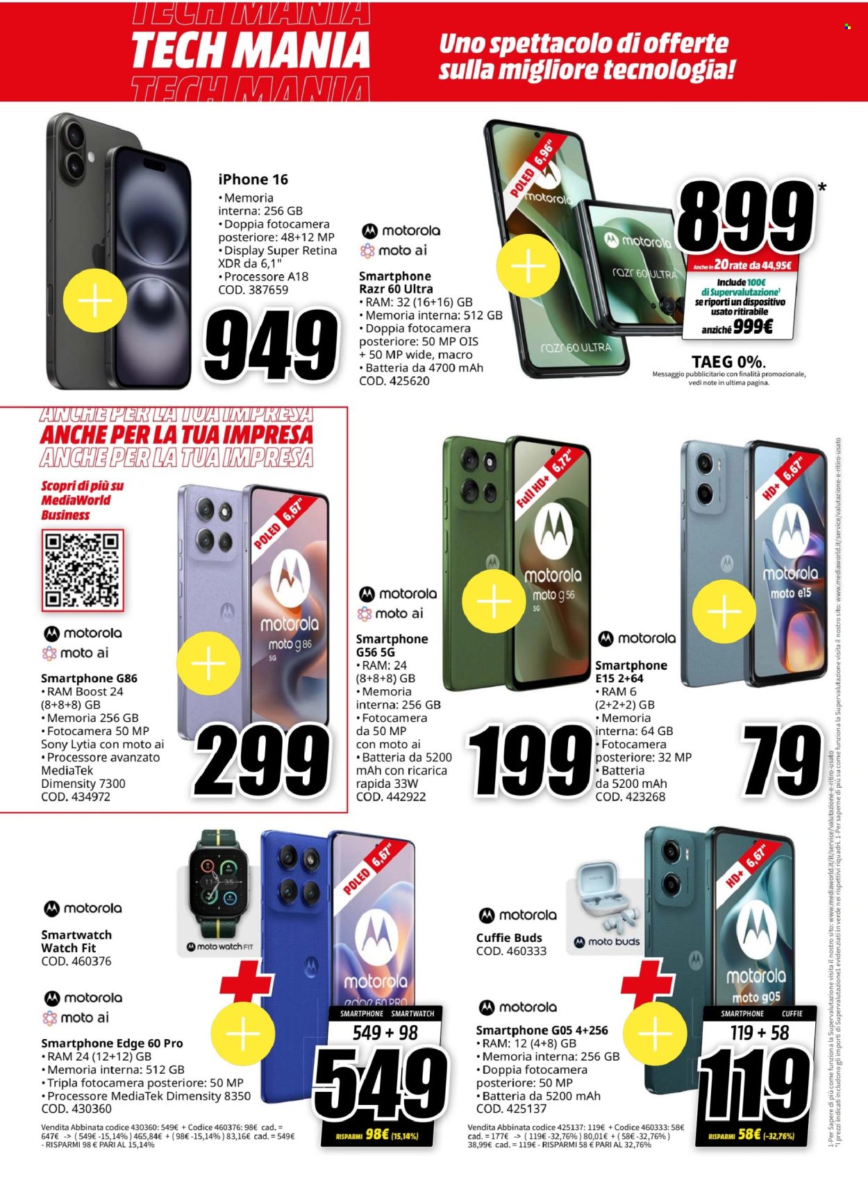 Volantino MediaWorld - 15/9/2025 - 25/9/2025. Pagina 16