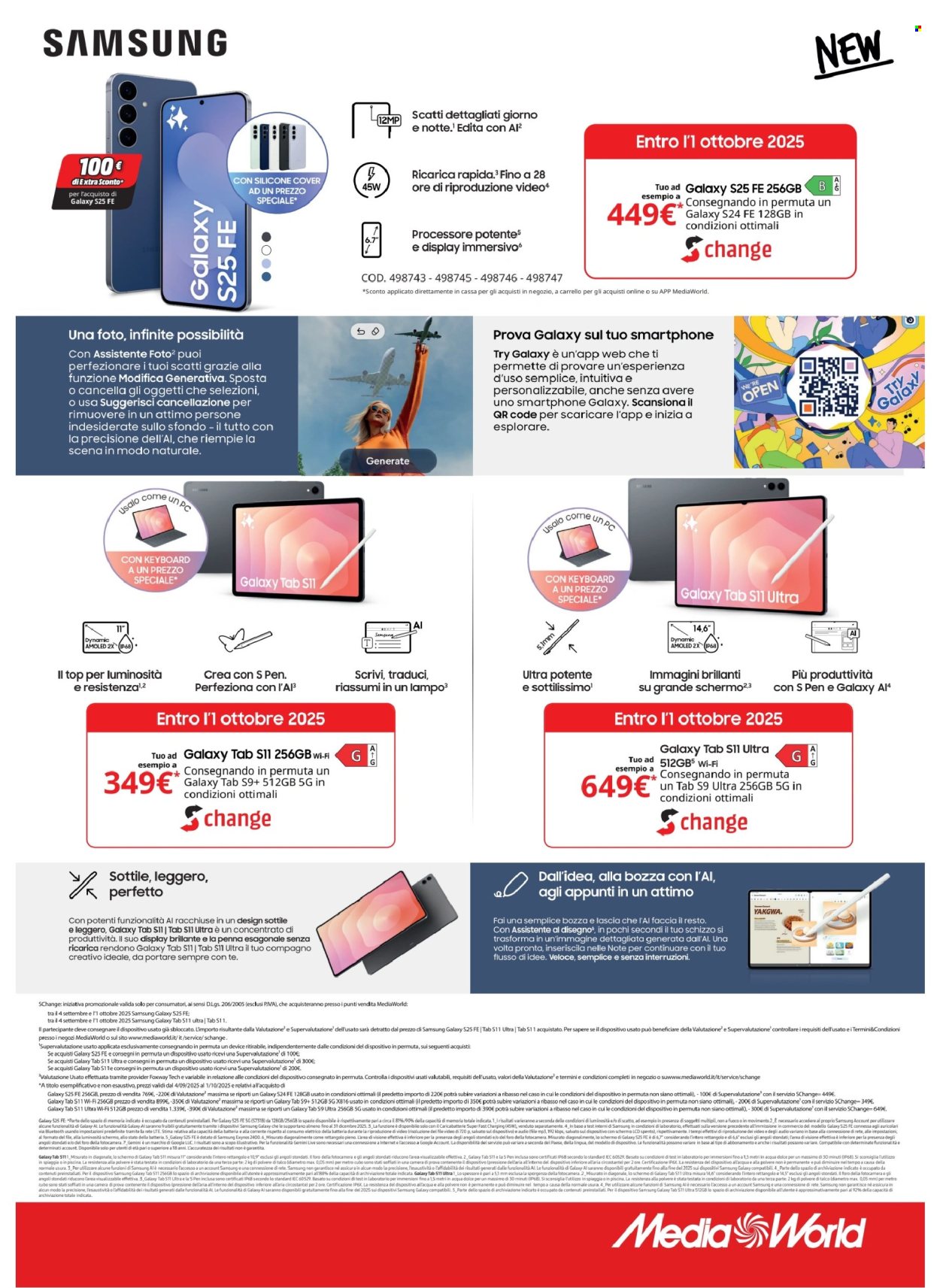 Volantino MediaWorld - 15/9/2025 - 25/9/2025. Pagina 39