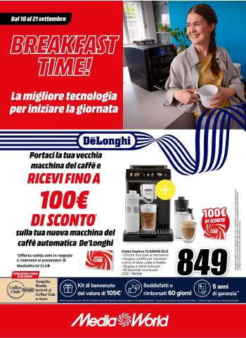 Volantino MediaWorld - 10/9/2025 - 21/9/2025.