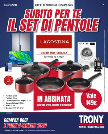 Volantino Trony - 11/9/2025 - 1/10/2025.