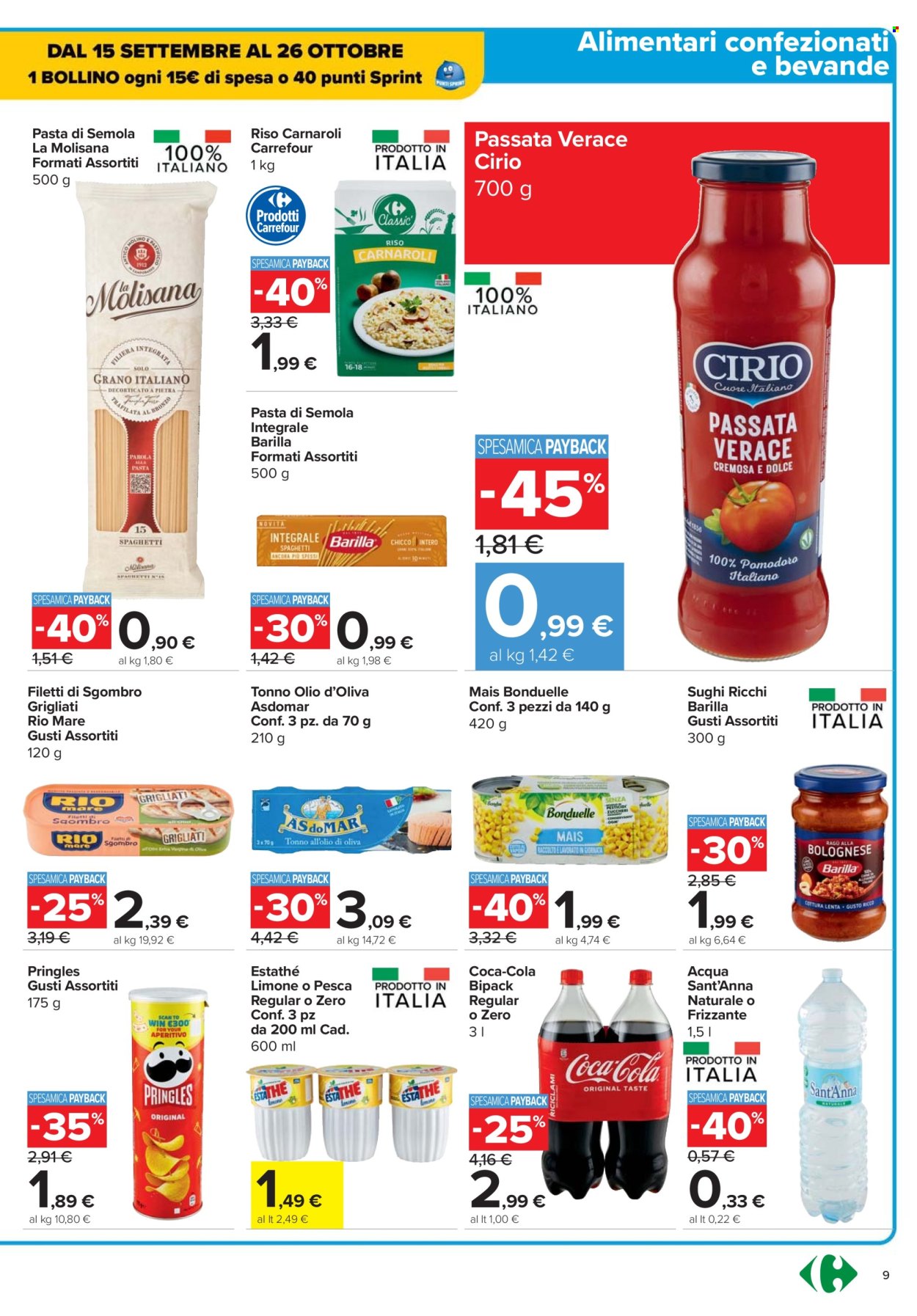 Volantino Carrefour - 18/9/2025 - 30/9/2025. Pagina 9
