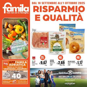 Volantino Famila - 18/9/2025 - 1/10/2025.
