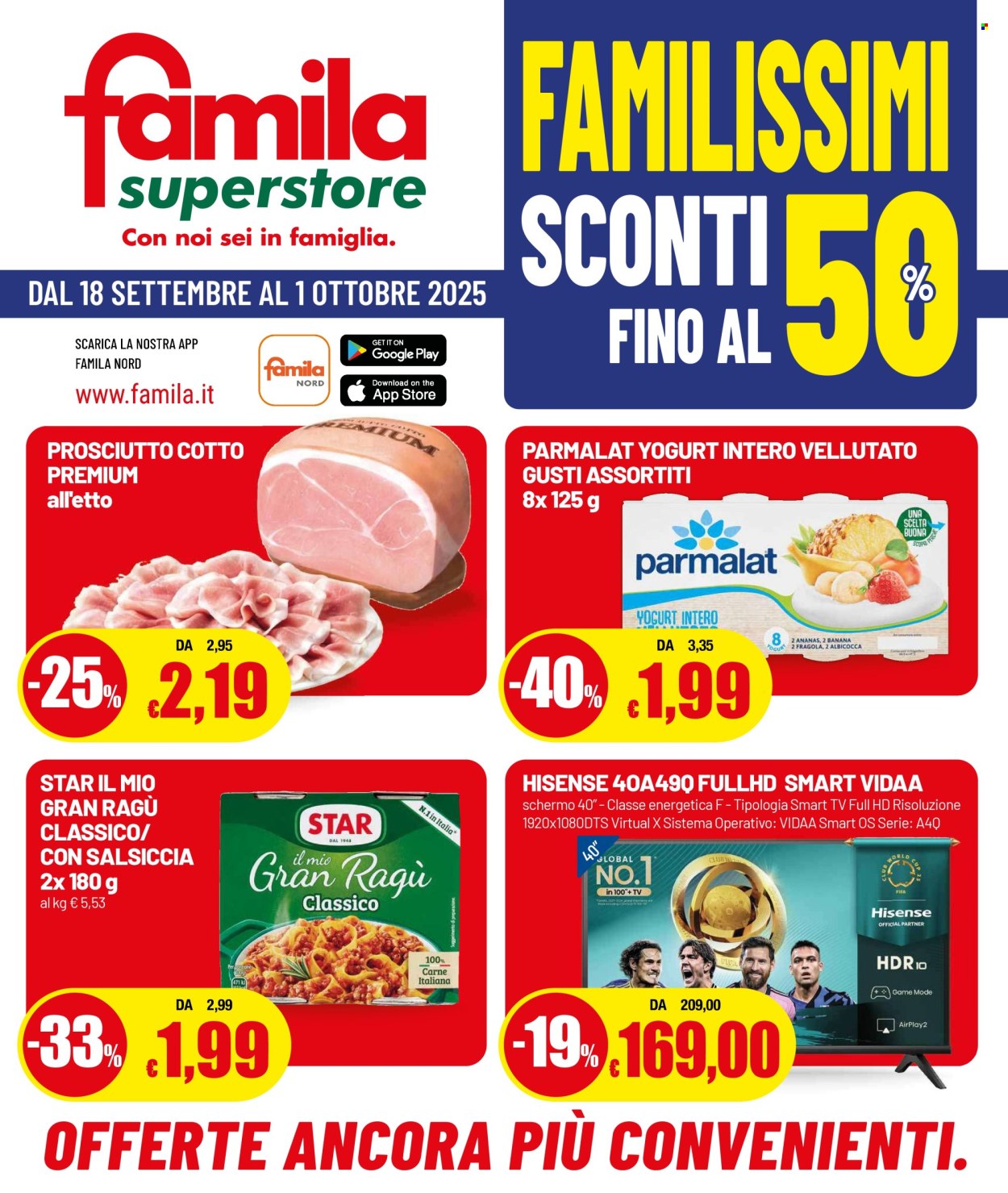 Volantino Famila - 18/9/2025 - 1/10/2025. Pagina 1