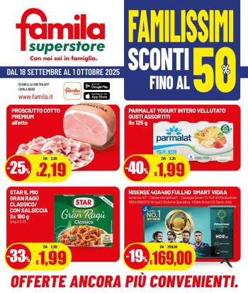 Volantino Famila - 18/9/2025 - 1/10/2025.