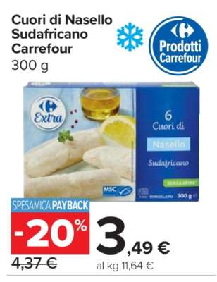 Cuori di Nasello Sudafricano Carrefour