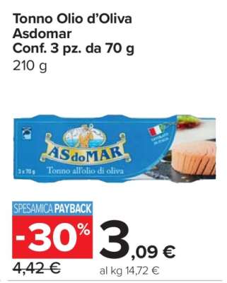 Tonno Olio d’Oliva Asdomar