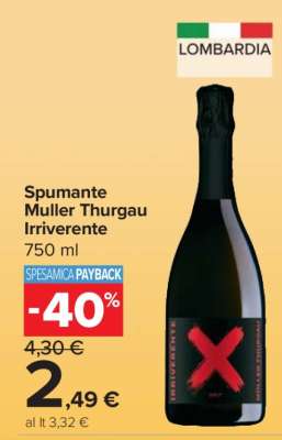 Spumante Muller Thurgau Irriverente