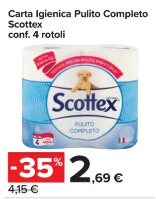 Carta Igienica Pulito Completo Scottex