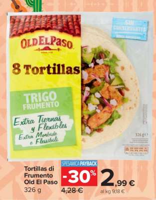 Tortillas di Frumento Old El Paso