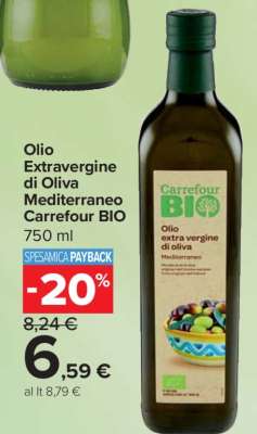 Olio Extravergine di Oliva Mediterraneo Carrefour BIO