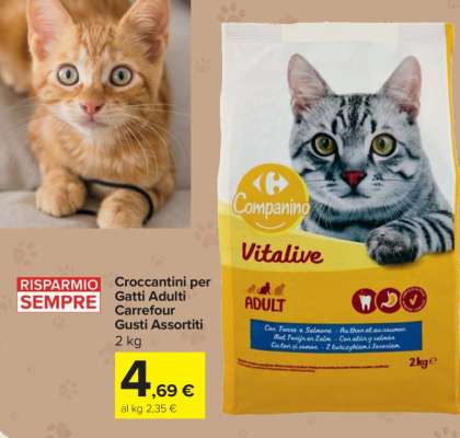 Croccantini per Gatti Adulti Carrefour Gusti Assortiti