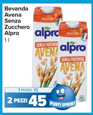 Bevanda Avena Senza Zucchero Alpro