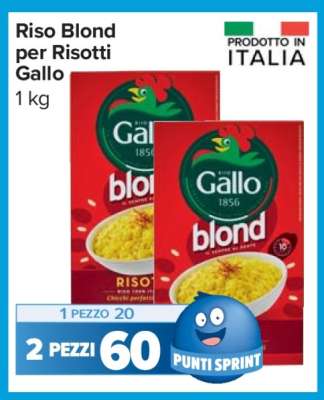 Riso Blond per Risotti Gallo