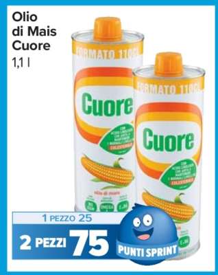 Olio di mais Cuore