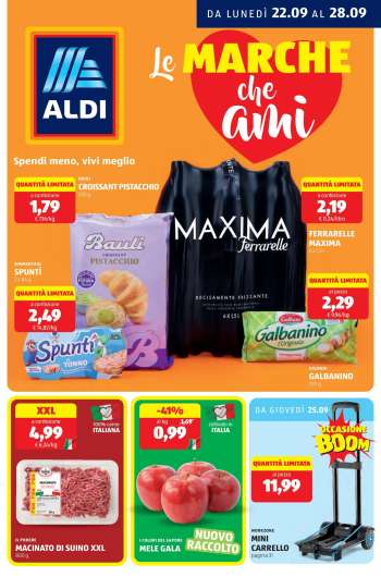 Volantino Aldi - 22/9/2025 - 28/9/2025.