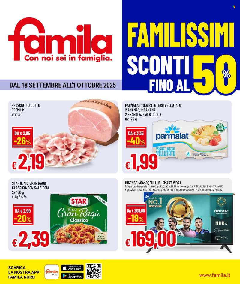 Volantino Famila - 18/9/2025 - 1/10/2025.