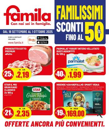 Volantino Famila - 18/9/2025 - 1/10/2025.