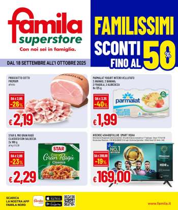 Volantino Famila - 18/9/2025 - 1/10/2025.