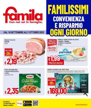 Volantino Famila - 18/9/2025 - 1/10/2025.