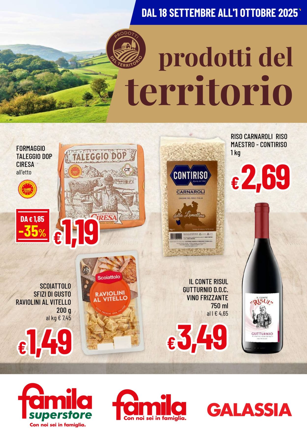 Volantino Famila - 18/9/2025 - 1/10/2025. Pagina 1
