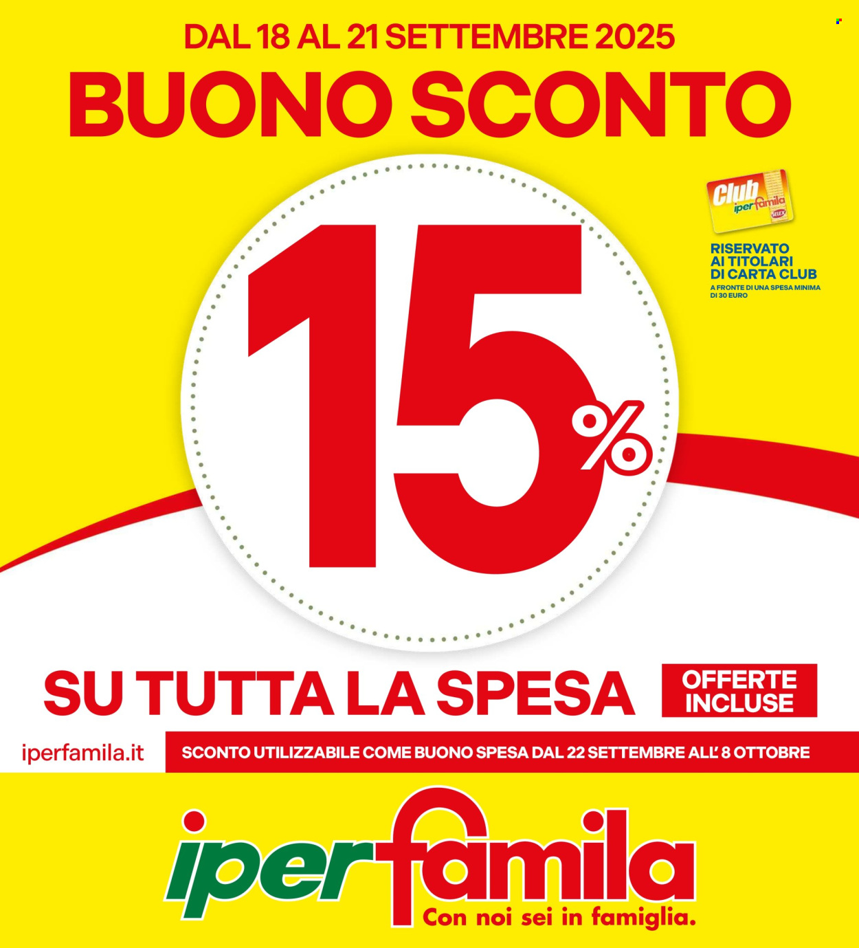 Volantino Famila - 18/9/2025 - 21/9/2025. Pagina 1