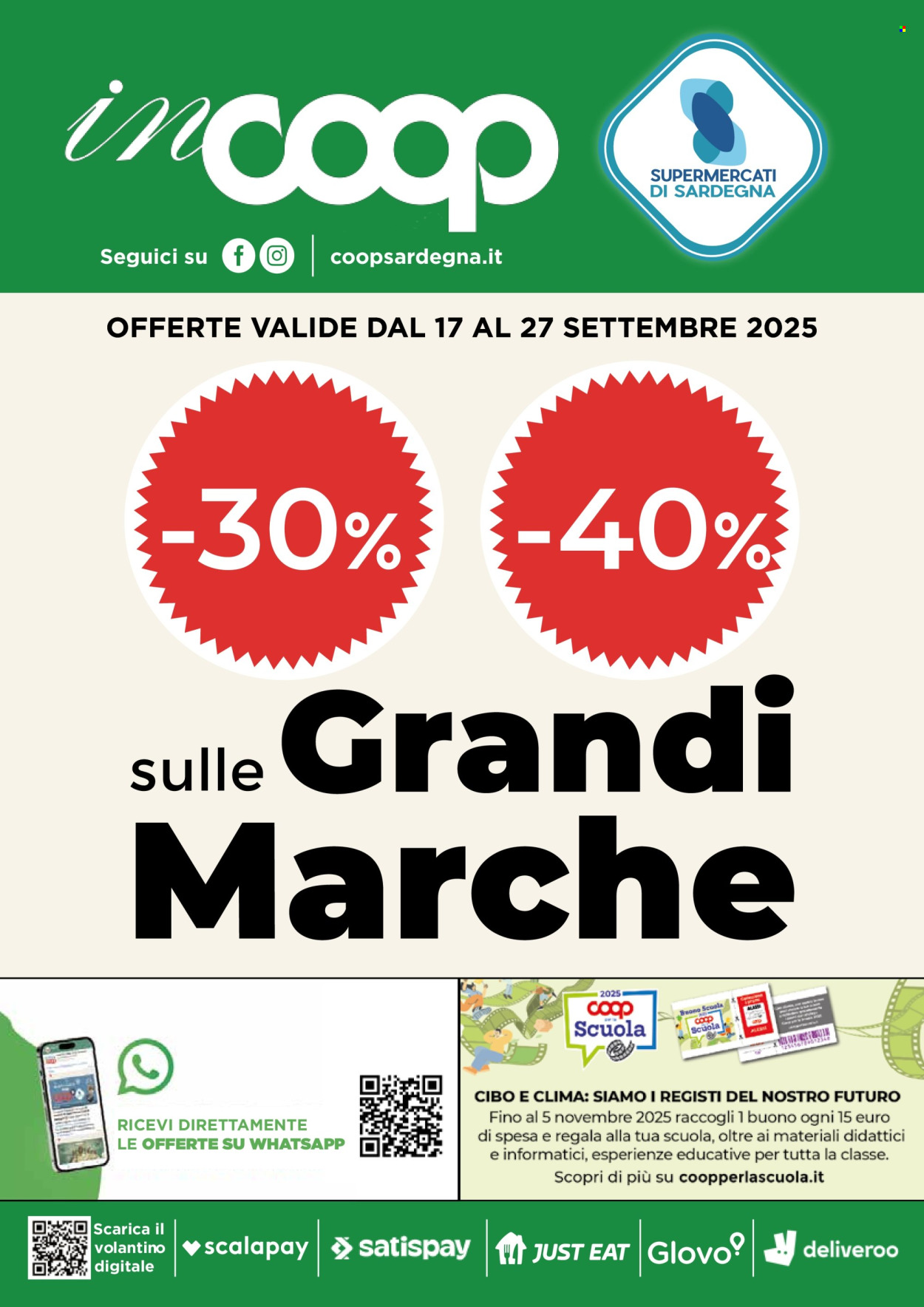Volantino Coop - 17/9/2025 - 27/9/2025. Pagina 1