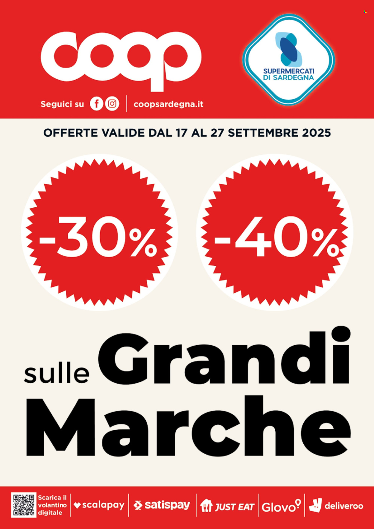 Volantino Coop - 17/9/2025 - 27/9/2025. Pagina 1
