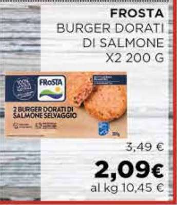 FROSTA BURGER DORATI DI SALMONE X2 200 G