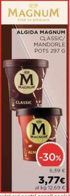 ALGIDA MAGNUM CLASSIC/MANDORLE POTS 297 G