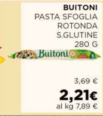 BUITONI PASTA SFOGLIA ROTONDA S.GLUTINE 280 G