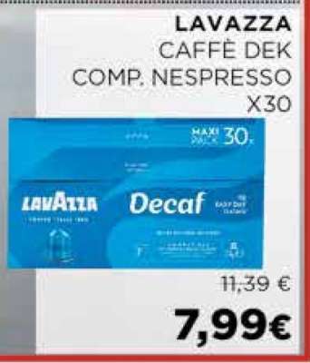 LAVAZZA CAFFÈ DEK COMP. NESPRESSO X30