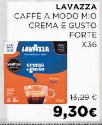 LAVAZZA CAFFÈ A MODO MIO CREMA E GUSTO FORTE X36