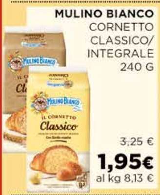 MULINO BIANCO CORNETTO CLASSICO/INTEGRALE 240 G